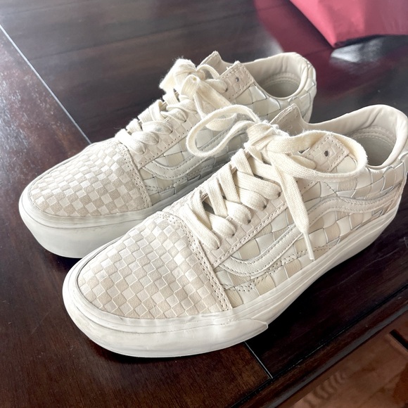 Checkered Vans - Cream - Picture 2 of 3